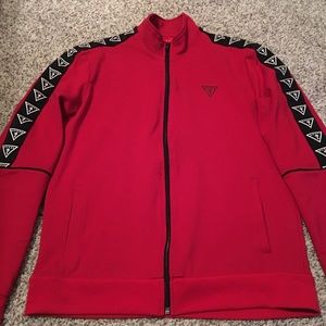 Red Guess track jacket